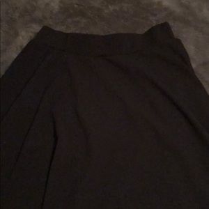 L Amelia James A-line black skirt